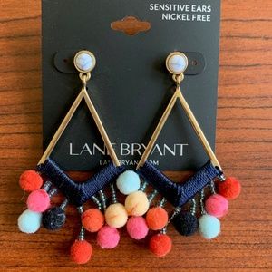 Pom Pom Tassel Earrings